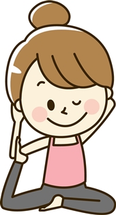ヨガポーズのイラスト